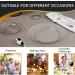 Oasis Creations 6 Clear Round Plastic Plate Set - 100 Pack, Reusable Party Supplies for Birthdays, Celebrations, Buffets- Catering and More - Buy Online on GoSupps.com