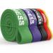 Pull up Resistance Bands Sets - for Strength Power Flexibility Training Pull Up Assist at Home or Gym by Iron Core Fitness. eBooks and Workout Chart Included. 5 Set - Green Purple Black Red Yellow
