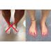 PINK Sunless Tan Black Sticky Spray Tanning Feet Protectors - 50 Pairs (100 Feet) | Professional Quality - Buy Online on GoSupps.com