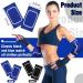Breathable 2 Pair Elbow Pads with Gel Support for Volleyball, Basketball, Football, Skating - Teen Girls Boys | Black Blue - Buy Online on GoSupps.com