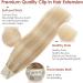 Benehair Clip in Human Hair Extensions One Piece Real Human Clip in Hair Extensions 14 Inches 55g Camel Mixed Light Blond Real Human Hair Extension Upgraded V Type Clip in Hair Extension for Women - Buy Online on GoSupps.com