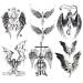 Kotbs 6 Sheets Angel Wings Large Temporary Tattoos Women  Waterproof Half Sleeve Temporary Tattoo for Men Women Realistic Fake Tattoos  Long Lasting Tattoos Waterproof Angel Wings (6 Sheets)