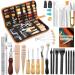 Leather Working Tools Kit | BUTUZE Leather Craft Set for Beginners | Includes Thread, Awl, Punch Hole, Groover | Perfect Gift for Adults - Buy Online on GoSupps.com