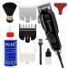Wahl Professional 5-Star Series Senior Clipper #8545 Great for Professional Stylists and Barbers V9000 Electromagnetic Motor Onyx --Aluminum Metal Bottom housing with Bonus Oil and Neck Duster 9 Piece Set