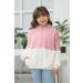 Haloumoning Girls Fuzzy Fleece Pullover Hoodie Sweatshirt - Casual Loose Outwear Coat with Pockets - 8-9 Years - Dark Pink - Buy Online on GoSupps.com