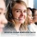 Angteela Trucker Bluetooth Headset with Noise Cancelling Mic & Charging Base - Ideal for Home Office, Call Center, Skype - Wireless Cell Phone Headset with Mute Function - Buy Online on GoSupps.com