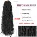 18 Inch Butterfly Locs Crochet Hair Extensions - Soft Distressed Faux Locs - 6 Packs (1B) - Buy Online on GoSupps.com