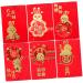 CAXUSD 30pcs Rabbit Year New Year Red Envelope New Year Red Envelopes Chinese Hong Bao Hong Bao for Kids Lai See Asian Decor Traditional Money Packets Lunar Calendar Child Paper Wallet As Shown 17x9cm