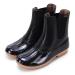 Kathemoi Womens Duck Boots Slip on Ankle Boots Waterproof Booties Mid Calf Leopard Snow Rain Boots 9 Black