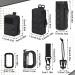 Hejo 3 Set Molle Pouch - Tactical Pocket Belt for Outdoor Camping & Bike Tours - Black - Buy Online on GoSupps.com