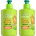 Garnier Fructis Sleek & Shine Leave-In Conditioning Cream for Frizzy, Dry Hair, Plant Keratin + Argan Oil, 10.2 Fl Oz, 2 Count (Packaging May Vary) 5.1 Fl Oz (Pack of 2)