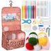 Aeelike Crochet Kit for Beginners Adults 59pcs Crochet Starter Kit - Includes Yarn Ergonomic Crochet Hooks Lace Crochet Needles and Hanging Storage Case Ideal Crochet Gifts for Beginners Kids leopard print