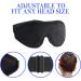 Kids Memory Foam 3D Contoured Sleep Mask - Blockout Light Eye Cover for Girls & Boys (Blue) - Buy Online on GoSupps.com