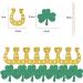 ALEGRE Pack of 24 Lucky Clover Cupcake Toppers St. Patrick's Day Cake Decoration Glitter Horseshoe Muffin Decoration St Patrick's Party Cake Decoration Cupcake Toppers for St. Patricks Baby - Buy Online on GoSupps.com