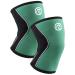 Rehband Kniebandage strength sport knee support for cross fit & heavy training Knee Sleeve made of 5 mm neoprene in many colors & sizes unisex s emerald green - 1 pair
