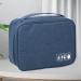 Digital Gadgets Storage Bag Separate Storage Adjustable Portable Data Cable Storage Bag for Home (Black) (Dark Blue) - Buy Online on GoSupps.com