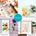 Dried Pressed Flowers for Resin & DIY Crafts - 185 Pcs Natural Dry Flowers with Plastic Case & Butterflies Yellow - Buy Online on GoSupps.com