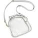 Stadium-Approved Clear Purse for Women with Rainbow Zippers - Silver - Buy Online on GoSupps.com