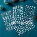 4 Sheets Christmas Nail Art Stickers 5D Embossed Snowflake Nail Decals Self-Adhesive Nail Stickers with Tweezers DIY Christmas Nail Design Decoration for Women Girls Style1 - Buy Online on GoSupps.com