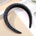Minkissy Rhinestones Crystal Padded Headbands Blue Rhinestone Diamond Shiny Hairband Wide Glitter Beaded Hair Hoop for Women Party Wedding Headpiece Hair Accessories - Buy Online on GoSupps.com