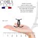 Camila Paris NV07 French Hair Clip for Women - Black 3 Teeth Ponytail Holder - Girls Claw Clip Jaw Fashion Accessory - Made in France - Buy Online on GoSupps.com