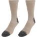 Dr. Scholl's Men's Crew Compression Work Socks - 2 Pair Pack in Khaki - Buy Online on GoSupps.com