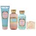 Bath & Body Works Sweetest Song Trio Gift Set - Body Cream Body Wash and Body Lotion - with a Himalayan Salts Springs Bar Soap - Full Size