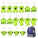 OSDUE Reflector Pendant, 16pcs Waterproof Child Safety Reflector Pendant for School Bag, Wheelchair, Bicycle and Running pets