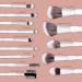 Nicole Miller New York 14pc Complete Makeup Brushes Collection with Zipper Bag Snow Pearl White Ideal Present or Any Occasions Great for Beginners to Professionals - Buy Online on GoSupps.com