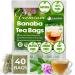 Lavendium Premium 40 Banaba Leaf Tea Bags 100% Natural & Pure from Banaba Leaves. Loose Leaf Banaba Herbal Tea. Made with Natural Tea Bags No Sugar No Caffeine No Gluten Vegan.