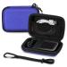 Medmax pocket for freestyle libre 2 / librre reader hard -shelled protective cover for blood sugar measuring device light shockproof storage bag with clip and handle for diabetics (blue) e.g.
