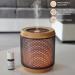 Zen'ar me Elipsia Essential Oil Diffuser | Ultrasonic Aromatherapy & LED Bamboo Metal Design | International Shipping - Buy Online on GoSupps.com