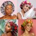 6 Pack Silk African Print Sleep Caps - Adjustable Bonnet for Natural Hair - Buy Online on GoSupps.com