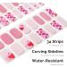NAILOG Semi Cured Gel Nail Strips 34 pcs Salon-Quality Gel Nail Stickers Long Lasting Nail Wraps for Women with Soft Gel Finish Vintage Print & Silver Glitter (Seal of love) - Buy Online on GoSupps.com