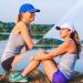 TrailHeads Women's Race Day Running Cap - White/Cool Blue - One Size - Buy Online on GoSupps.com