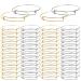 UPINS 60Pcs Expandable Bangle Bracelets DIY Jewelry Making Blank Bracelets Women Adjustable Wire Bracelets, Silver & Gold Gold&Silver