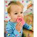Lanco Strawberry Teething Ring - 100% Natural Rubber Pink 200g | Safe & Eco-Friendly Baby Toy - Buy Online on GoSupps.com