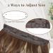 20 Halos Hair Extension | Invisible Wire Hair Extensions | Deep Almond Brown & Wheat Germ Blonde | Synthetic Wavy Hair Pieces for Women - Buy Online on GoSupps.com