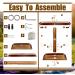 Wooden Hook and Ring Game with Shot Ladder - Fun Adult Party Game for Yard or Tabletop Play - Buy Online on GoSupps.com