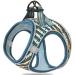 Heele dog harness for dogs dishes dog small soft mesh breast dishes for medium and small dogs adjustable reflective breathable breathable puppy harness reflective dark green 2xs