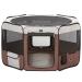 DONORO Dog Playpen Portable Pet Play Pens for Small Dog/Cat/Rabbit/Chicks, Cat Playpen Indoor/Outdoor with Carring Case, Removable Zipper Top and Bottom Medium (36"x36"x20")