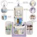 Women's Large Travel Hanging Toiletry Wash Bag Organizer - Light Purple Cosmetic & Makeup Case - Buy Online on GoSupps.com