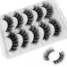 Shop Sibba 5D Faux Mink Eyelashes - 10 Pairs of Dramatic 20mm Wispy & Fluffy Extensions for Stunning Eye Makeup - Buy Online on GoSupps.com