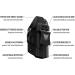 We The People Holsters - Black IWB Kydex Holster for Glock 19/23/32/45 Gen 3-5 - Adjustable Ride, Cant & Retention - Right Hand - Buy Online on GoSupps.com