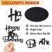 Sotpot Black Glitter 16 Cake Topper 16th Birthday Cake Decorations for Birthday Party Anniversary Party Supplies 16th Cake Topper - Buy Online on GoSupps.com