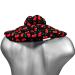 Neck pillow with stand-up collar cherry-black - Cherry stone pillow - Neck pillow heat pad - A very cozy neck warmer cherry stones