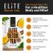 Organic Elite Detox Tea: Herbal Body Cleanse for Bloating & Constipation - 14 Digestive Tea Bags - Buy Online on GoSupps.com