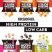 Shrewd Food Protein Puffs - High Protein, Low-Carb, Gluten-Free, Keto Snacks - Variety Pack of 12 - Non GMO, Soy-Free, Peanut-Free, Tree Nut-Free - Health Conscious Snacks, Never Fried - 0.74 oz - Buy Online on GoSupps.com