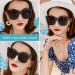 Cat Eye Oversized Reader Sunglasses for Women UV Protection - WEMOOTANTS Classic Black 3.0x - Buy Online on GoSupps.com