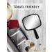 OMIRO Hand Mirror Set - All Black Handheld Mirrors with Handles (Pack of 3) - Buy Online on GoSupps.com